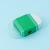 2-in-1 Pencil Sharpener with Eraser: Portable Pocket Office Pencil Sharpener with Trash Compartment - Suitable for Ages 14 and Up