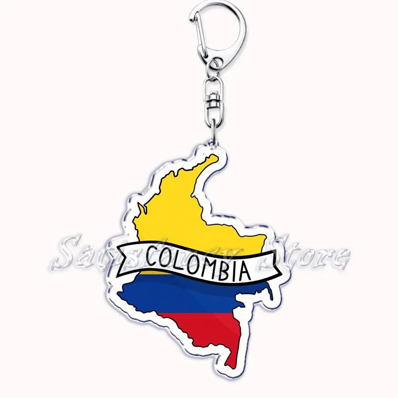 France Scotland Country Maps with Name Acrylic Keychains Keyring for Accessories Bag Pendant Key Chain Ring Jewelry Friend Gifts
