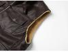 Cross2025 Men's Autumn/Winter Plus Velvet Thick Leather Vest - Youth Outdoor Casual Fashion