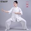 AETEL Women's Loose Fit Cotton Linen Short Sleeve Tai Chi Uniform Set