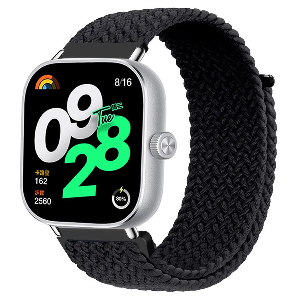 Braided solo Loop Band for Xiaomi Redmi Watch 4 Strap Adjustable Sportband Nylon Replacement correa bracelet Miband 8 pro band