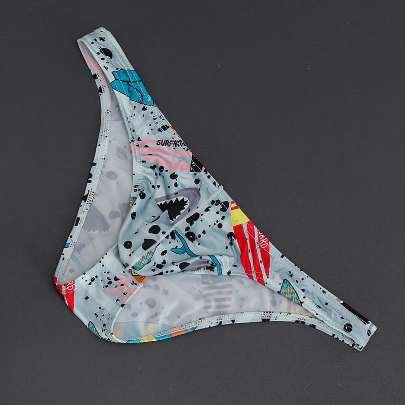 

Мужские сетчатые трусы с Т-образной спинкой, сексуальной заниженной талией и принтом M