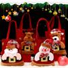 1-10PCS Christmas Tote Bag Reusable Apple Bag Holiday Decoration Present Packaging Adult Kids Gift Handbag Party Supplies