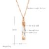 Fashion Geometric Hollow Zircon Pendant Necklace  Rose Gold And  Dichroic Plating Wedding Daily Fine Jewelry Gift