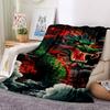 1pc Dragon Art Blanket Lightweight Flannel Blanket Throw Blanket For Sofa, Bed, Travel, Camping, Livingroom, Couch, Chair, And Bed yy2509026194