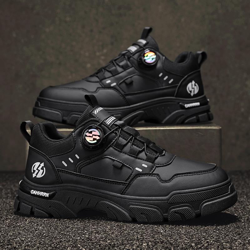 New Men Shoes Unisex Corner Low Cut Boots British Style Workwear Shoes Motorcycle Shoes Versatile Casual TrendyZapatillas Hombre