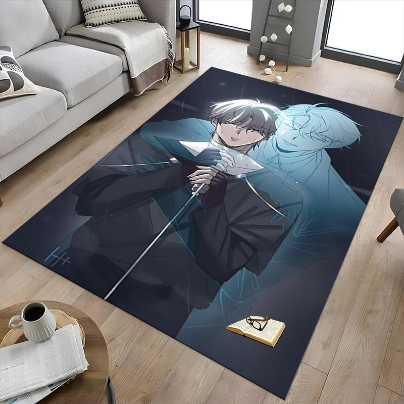 1pc Urban Fantasy Trio Carpet for Playroom Bedroom Living Room Sofa Home Decor,kids Game Area Rug Non-slip Floor Mat Y73021