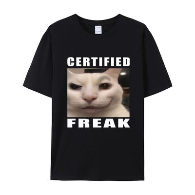 Vicces Macskás Nyomtatású Férfi Póló Nyári Vintage Kawaii Férfi Női Szörfös Strand Póló Uniszex Lélegző Alkalmi Felső