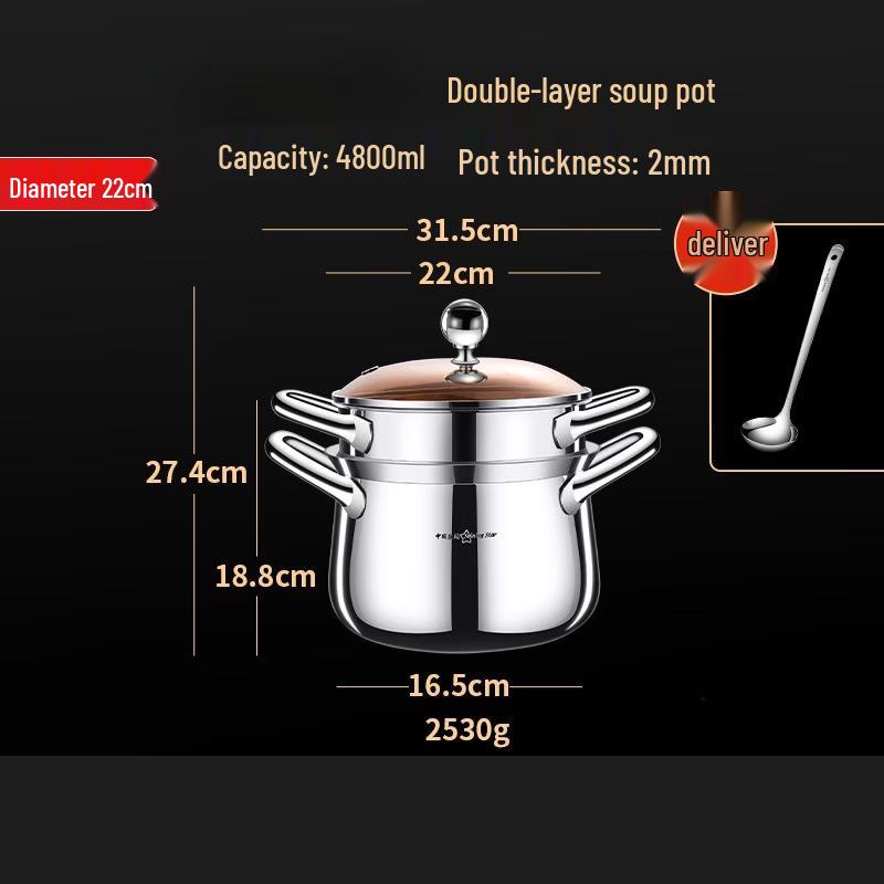 

Wutuo 2-in-1 Multi-Function Fryer & Soup Pot