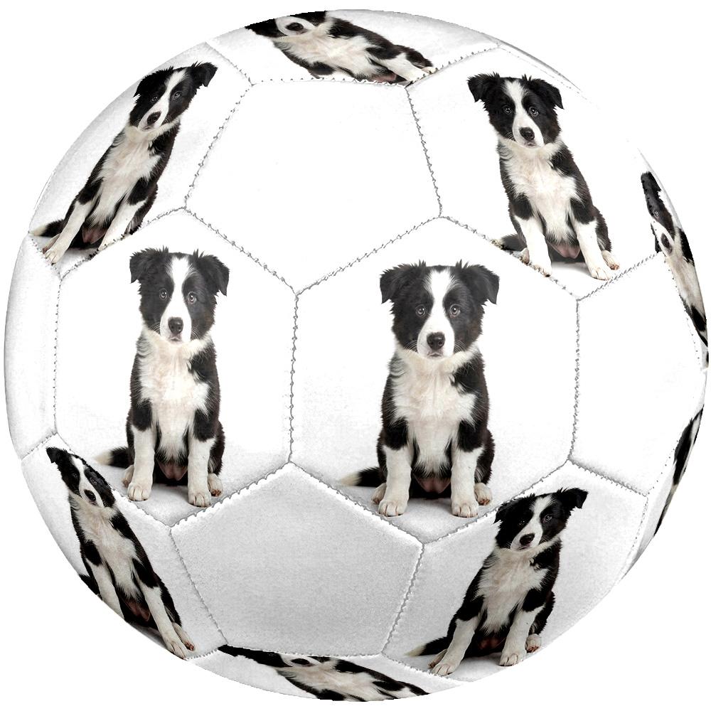 Cute Puppy Indoor Size 5 Soccer Ball Colorful Machine Stitched PVC Competition Ready Durable High-Bounce