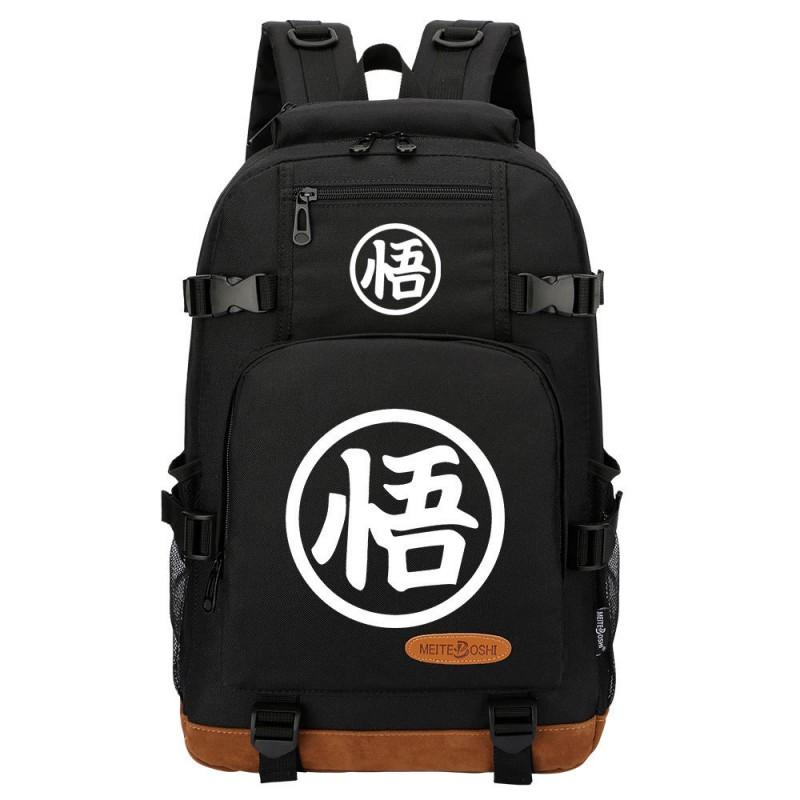 Dragon Ball Print Oxford Backpack School College Travel Lightweight Dual-Strap Laptop Bag Unisex 20L Capacity