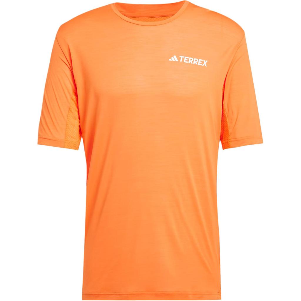 Adidas Terrex SS25 Xperior Outdoor Quick-Dry Cool Trail Running Crew Neck Short Sleeve T-Shirt Men Tops Half-Impact-Orange JN8136
