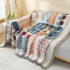 Cartoon Sofa Cover Double Use Beds Blanekets Throw Blanket Picnic Mat With Tassel Sofa Bed Universal Decorative