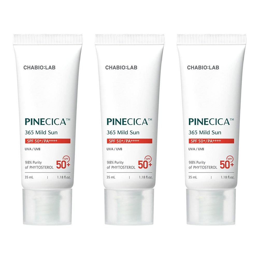 

CHABIO:LAB Mild Sun Cream, 35ml, 3 pieces SPF50+ PA++++ Tea Bio Lab Hypoallergenic Sun Cream, 35ml, 3 pieces
