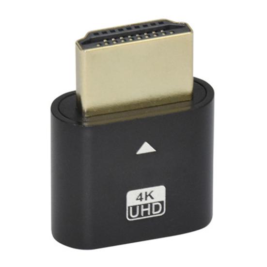 Fiche factice HDMI compatible 4K Émulateur d'affichage moniteur virtuel Adaptateur d'affichage virtuel sans tête pour spoofing de carte graphique Camouflage Écran de verrouillage