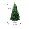 Encrypted Green PVC Christmas Tree - Supermarket Home Decoration