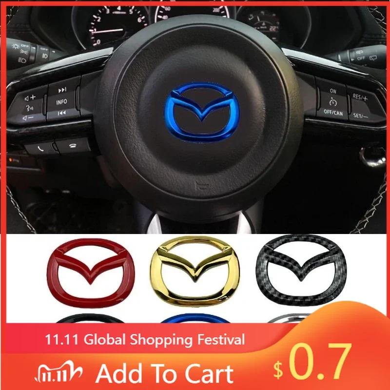 2025 Horká 1ks ABS Samolepka se středovým znakem na volant auta Pro Mazda MX-5 2 5 3 6 CX-8 CX-3 CX-5 CX-7 MS RX-8 Axela 8 Vnitřní De