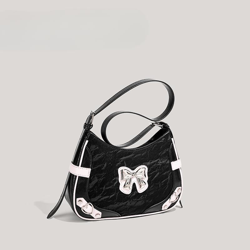 Bag Underarm Bag Sweet and Cute Versatile Shoulder Bag Contrasting Bow Fashion Crossbody Bag