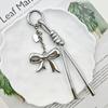 Creative Bow, Heart-Shaped Woven Rope, Bag Decoration Pendant, Keychain Accessory