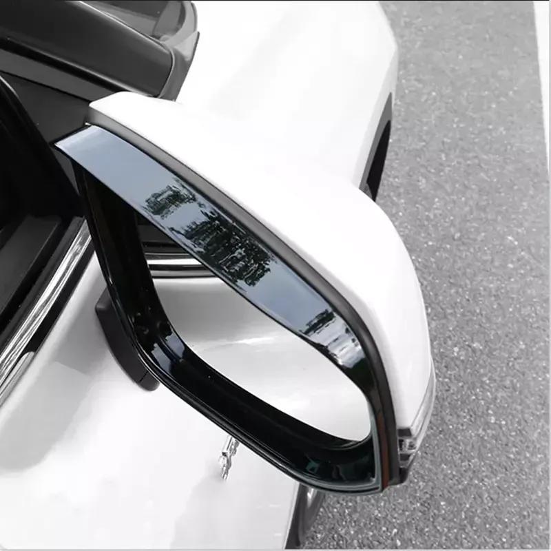 For Toyota Corolla   -2024 Car Rearview Mirror Rain Eyebrow Protector Cover Rainproof Frame ABS Mirror Accessories