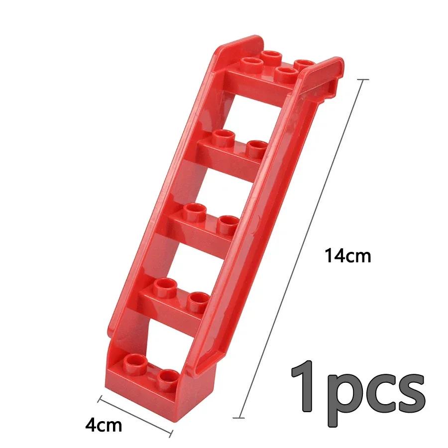 Store byggeklosser Slide Swing Seesaw Park Lekeplass Series Large Pillar Murstein Barn Barn Pedagogisk Leke Kompatibel Duploe