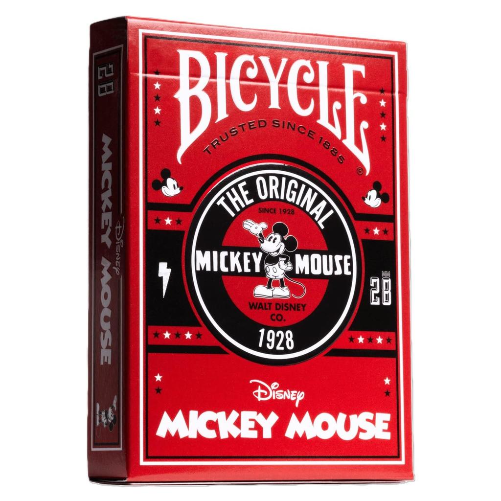 Tenyo Disney Bicycle Playing Cards, Classic Mickey Mouse, Poker Size (6.3cm X 8.8cm), Ages 6 and Up