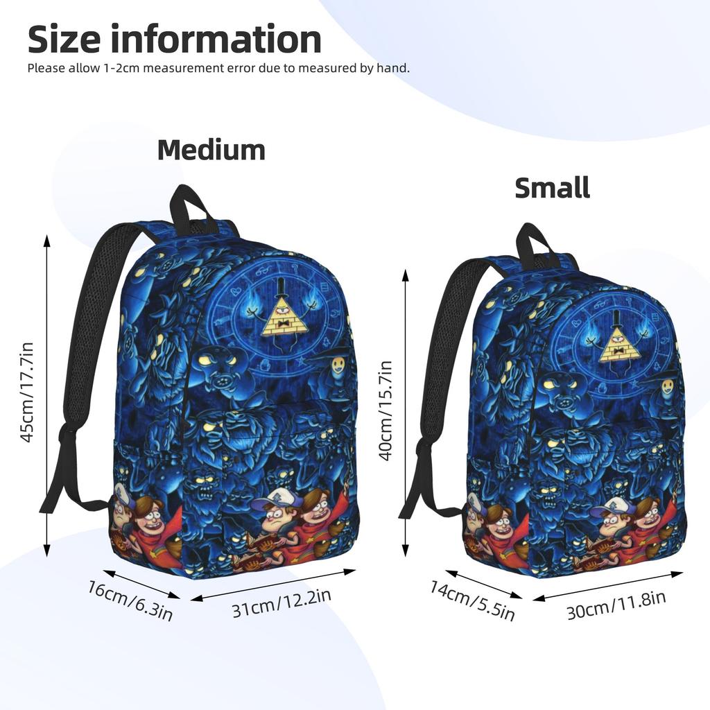 Gravitys Falls Cool Backpack Durable Student Business  Daypack for Men Women Laptop Computer Canvas Bags