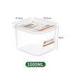 Rectangular Thick Plastic Food Storage Box - Microwaveable & Freezer Safe, Airtight Seal for Freshness