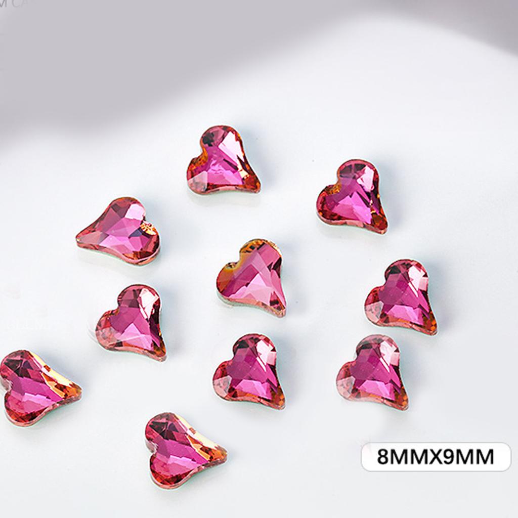 10Pcs Rhinestone Set Multi-Shapes Glitter Stones Rhinestones Nails Crystal Nail Art Rhinestones DIY Nail Art Accessory