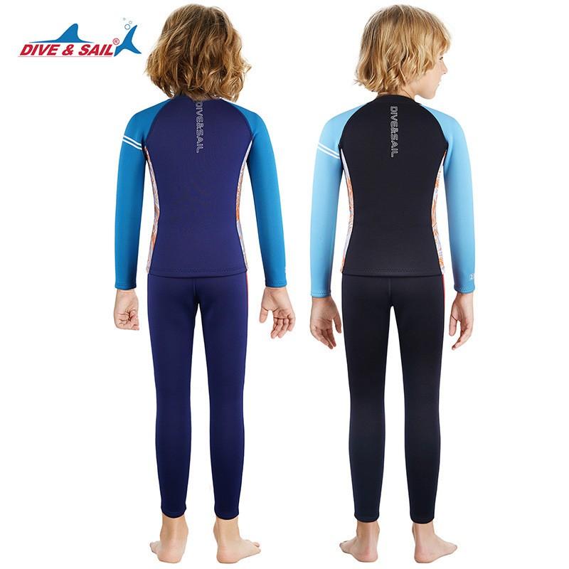 2.5MM Children's Diving Suit Split Long-sleeved Warm Swimsuit Boys 'cold-proof Snorkeling Surfing