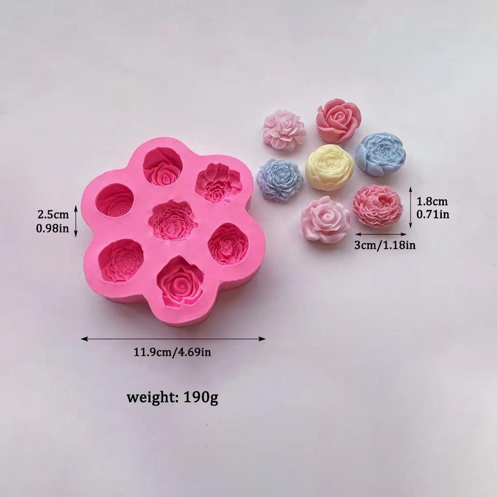 Flower Shape 3D Rose Cake Mold Heat-resistant Dessert Decorating Tools  Chocolate Making