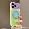 Applicable to iPhone11Promax dopamine contrasting color mobile phone case 11 rotating magnetic suction bracket Apple 11 protective case
