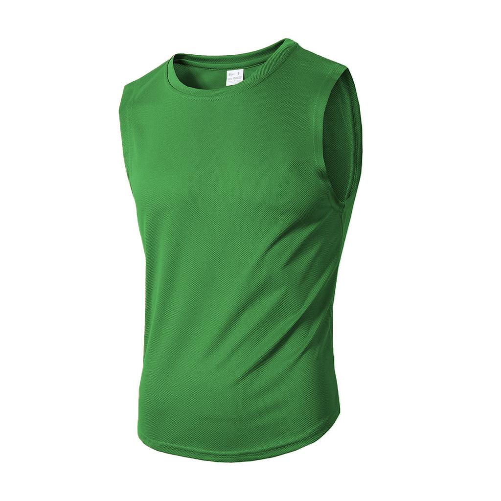 Men Summer Sports Fitness Sleeveless Tank Top Breathable Quick Dry Solid