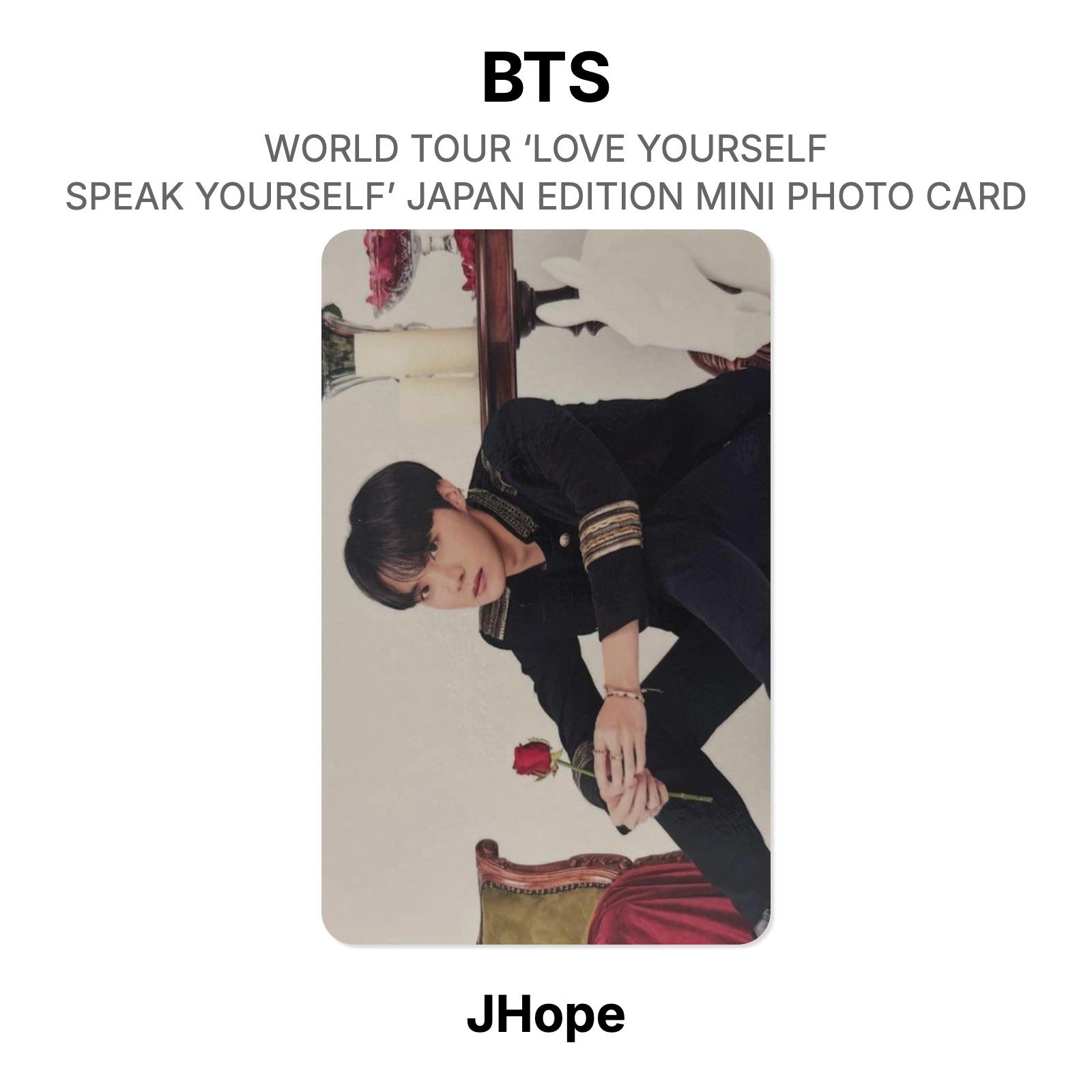 МИРОВОЙ ТУР BTS «LOVE YOURSELF»: ГОВОРИ САМ - ЯПОНСКОЕ ИЗДАНИЕ МИНИ ФОТОКАРТОЧКА Официальная фотокарточка J-Hope 05