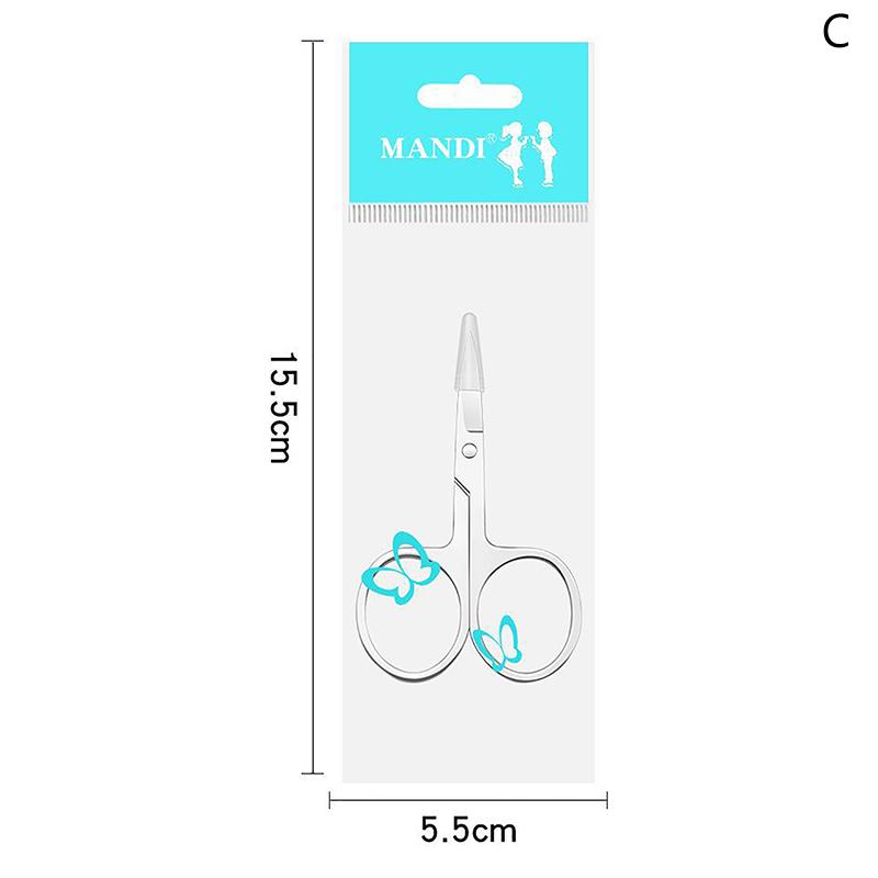 1Pcs Eyebrow Scissor Eyelash Trimmer Facial Hair Remover Stainless Steel Nail Cuticle Manicure Scissor Beauty Makeup Tool