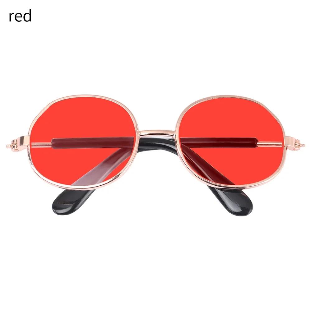 8.5cm Miniature Doll Sunglasses Metal Round Frame Glasses Lovely  Doll Eyeglasses For Blythe Doll Accessories Kids Toys