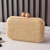 Luxury Straw Beach Bag Fashion Wooden Weaving Women's Shoulder Bag 2026 Small Summer Pastoral Clutch  Evening Party Handbag New