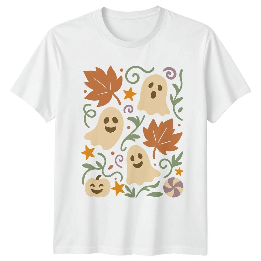 Halloween Ghosts Pumpkin Fall Graphic TShirt Unisex Unisex Unisex Spooky Season Tee S