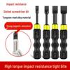 Impact-Resistant Slotted Drill & Screwdriver Bit for Electric and Pneumatic Tools