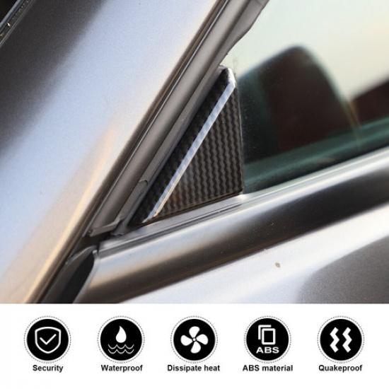 Front Window Triangle Plate Cover Decor Panel Trim for Dodge Challenger 2009-23