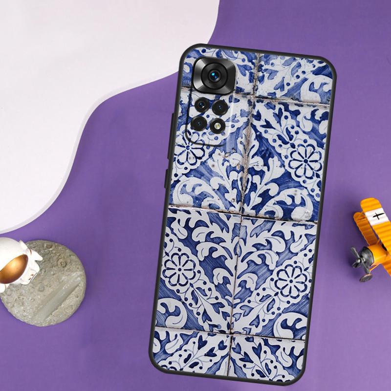 

Portuguese Tiles Case For Xiaomi Redmi Note 13 Pro 14 12 9 10 11 Pro 10S 11S 12S Redmi 14C 13C 10C 12C Cover Redmi 12 4G