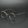 New Retro Brand Design Anti Blue Light Reading Glasses For Men And Women Fashion Korean Round Frame Presbyopic Glasses