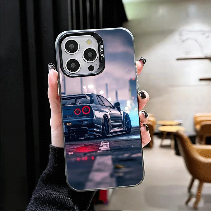 Japanese Sports Car G-GTRR Soft Phone Case for iPhone 15 16 17 Pro Max 17Air 16E 14 Plus 13 12 Mini Shockproof Cover Back Shell