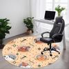 1 Stück Stuhlteppich mit Katzenmuster für das Büro, Perfekt für das Büro, Auswahl für die Feiertagsparty-Dekoration yy260314087