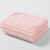 Coral Fleece Candy Stripe Velvet Bath Towel Set - Soft, Absorbent, Thickened, Large Towels for Couples with Logo