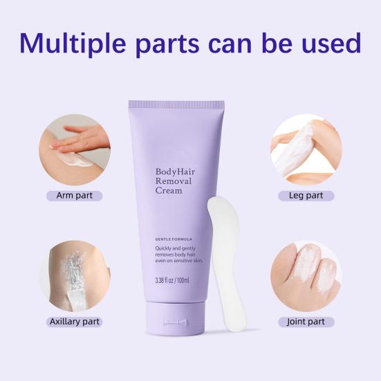 1/2/3 Pezzi 100ML Crema Depilatoria Delicata Senza Dolore Azione Rapida Idratante Per Tutto il Corpo Braccia Gambe Ascelle Peli Facciali Depilatorio