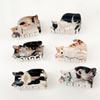 Cat Print Cute Hair Claw Clip Anti Slip Strong Hold Shark Clip for Girls Outdoor Sports Portable Hair Accessory