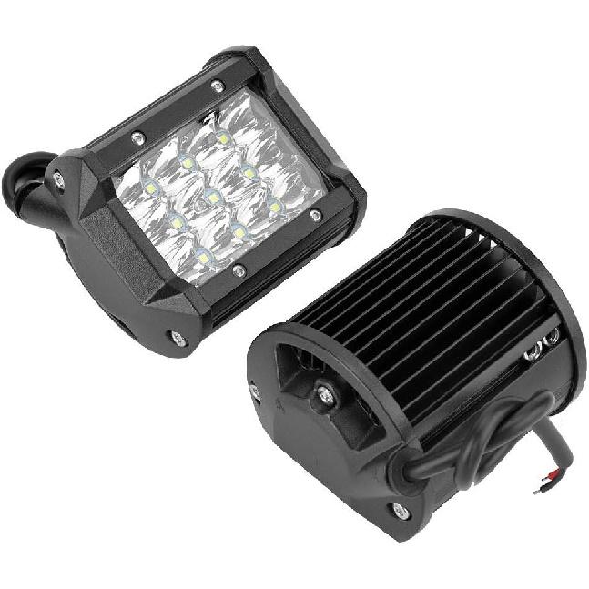 LED Work Light, 1 Pair 1V-48V 4Inch 4-Row 36W Universal Working Light Bar Driving Lamp For Trucks Forklifts Off Road Vehicles Engineering Vehicles