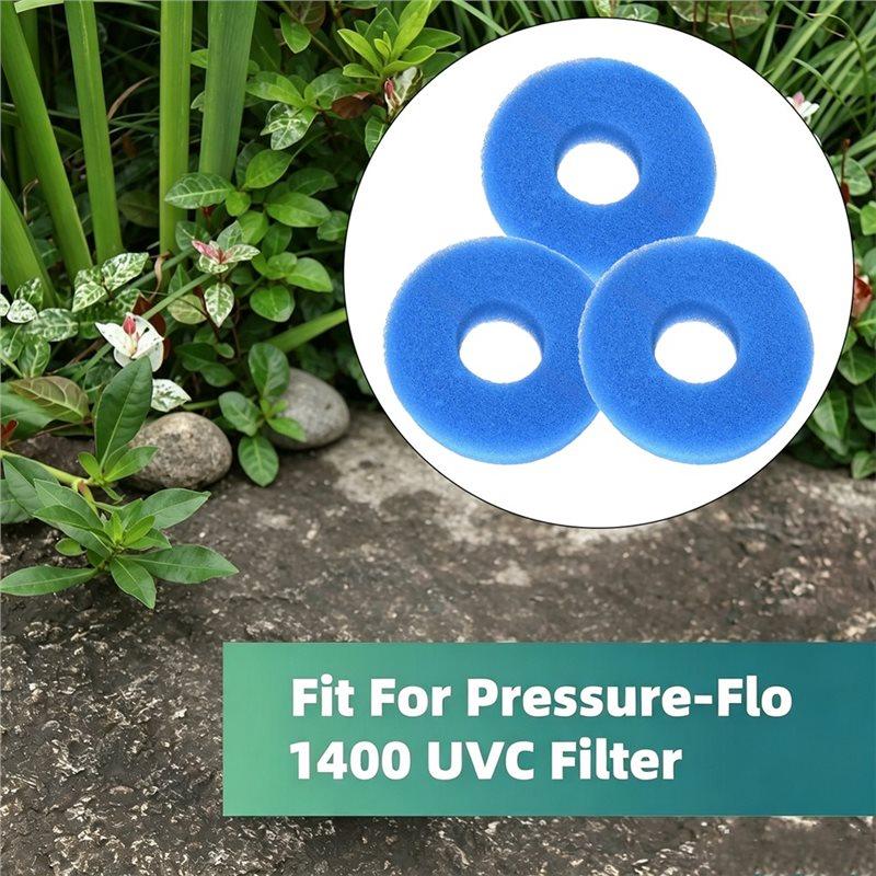 J1UL1N Replacement Foam Filters Rings 3PCS 25PPI Sponge For Laguna Pressure-Flo 3200UVC Fine Filter Pad