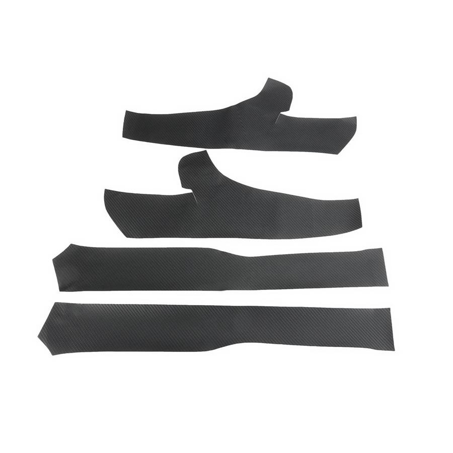 4x For 2017-19 Tesla Model 3 Car Leather Front Rear Door Sill Protective Cover